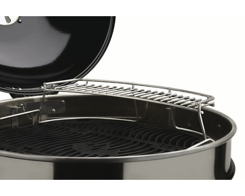 Kolgrill med varmhållningsgaller