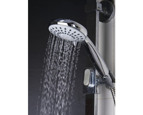 Handdusch med rinnande vatten