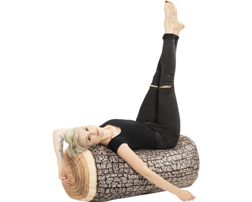 Dekorativ kudde trädstam med kvinna