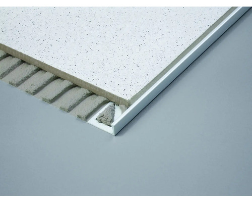 Detaljvy av en takplatta med profilskena och underkonstruktion