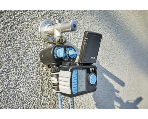 Bevattningsdator med vattenkrananslutning för trädgårdsbevattning