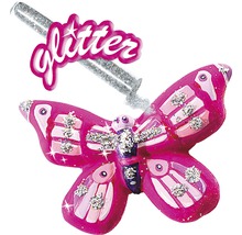 Kreativset gjuta fjärilar med glitter 10 delar-thumb-4