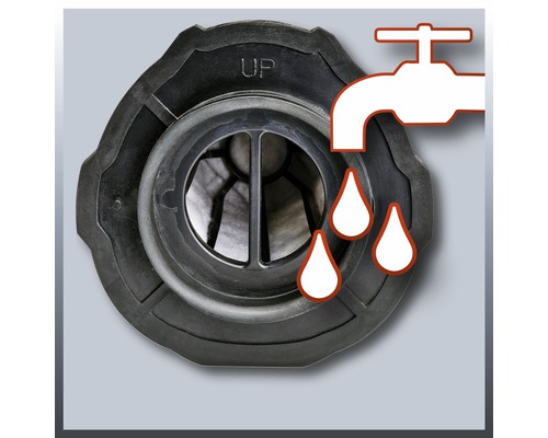 Filter för våt- och torrdammsugare med vattensymbol