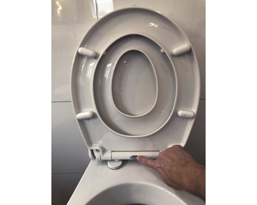 Toalettsits med mjukstängning och avtagbar funktion