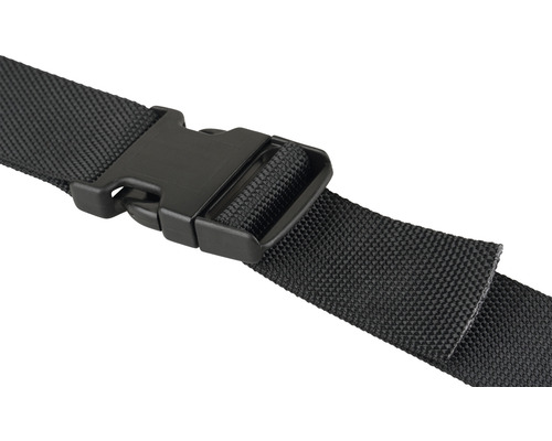 Svart bälte med spänne