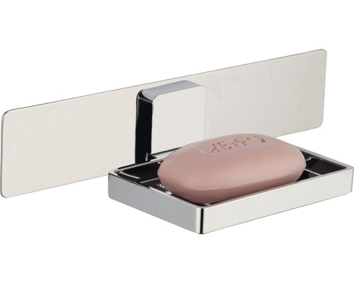 Väggmonterad tvålkopp med tvål