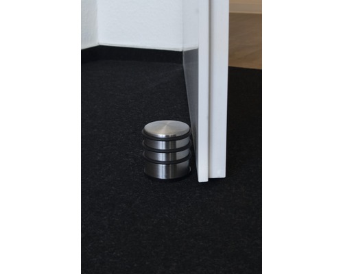 Dörrstopp i rostfritt stål för väggmontage