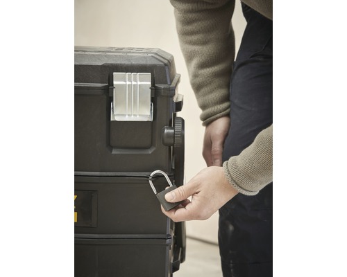 Verktygslåda med hänglås för säker förvaring