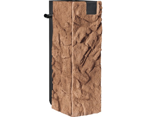 Akvarium stenbakgrund med filter