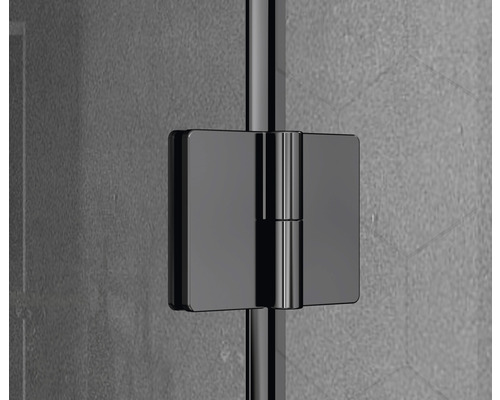 Detaljvy av duschkabinbeslag