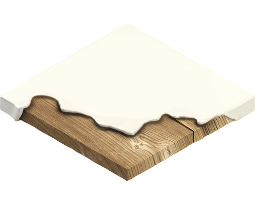 Träbräda med fogmassa