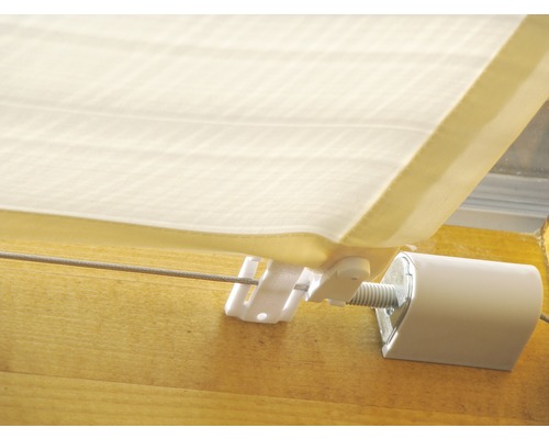 Detaljvy av en rullgardin med tillbehör