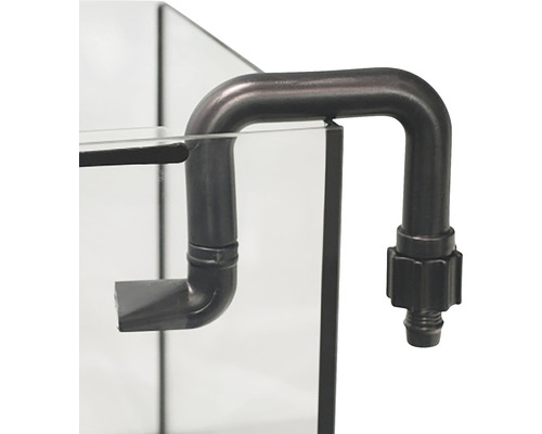 Akvarium med tillopp och avlopp