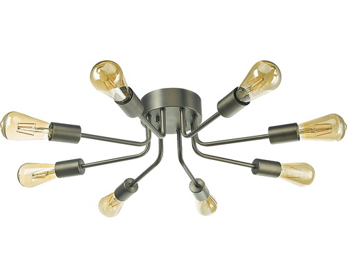 Taklampa med åtta glödlampor