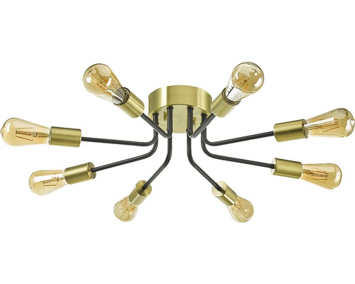 Taklampa med åtta glödlampor