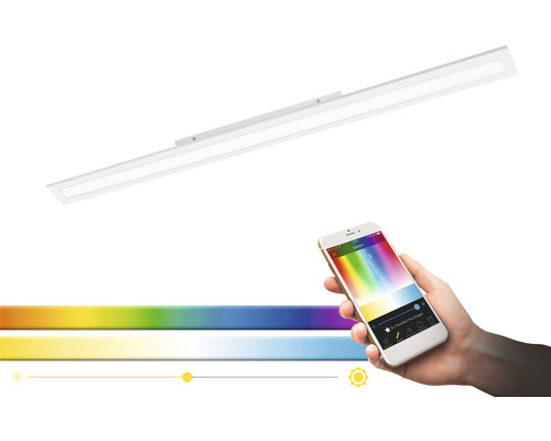 Vit LED-taklampa med smarttelefonstyrning