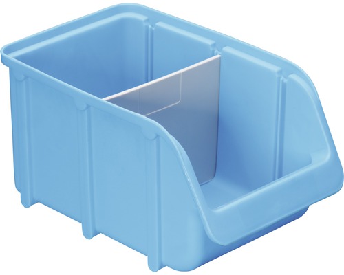 Förvaringslåda i plast med fackindelare