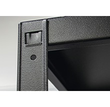 Förvaringshylla KAISERTHAL 170x85x40cm metall svart 4 hyllplan max. 260kg