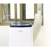 Luftkonditionering HANTECH portabel med frånluftsslang + fjärrkontroll 12.000 BTU WIFI 84m³-thumb-9