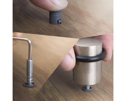 Dörrstopp montering med skiftnyckel och tillbehör