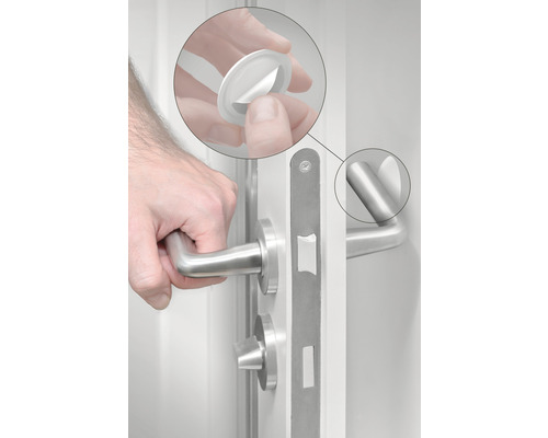 Montering av dörrhandtagsset med rosetter