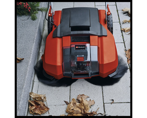 Einhell sopmaskin rengör löv på gatsten