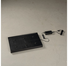 Laddstation för sex enheter med nätadapter