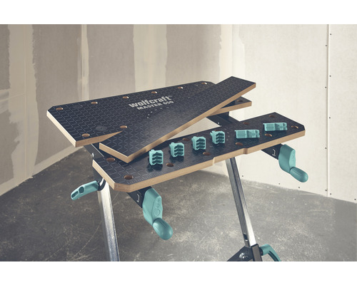 Wolfcraft Master 650 arbetsbänk med spännbackar
