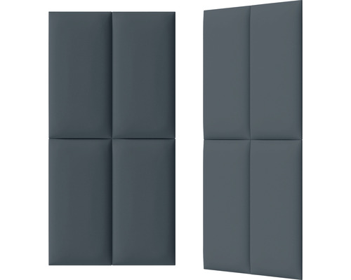 Två ljudisolerande paneler för väggmontering med kvadratisk struktur