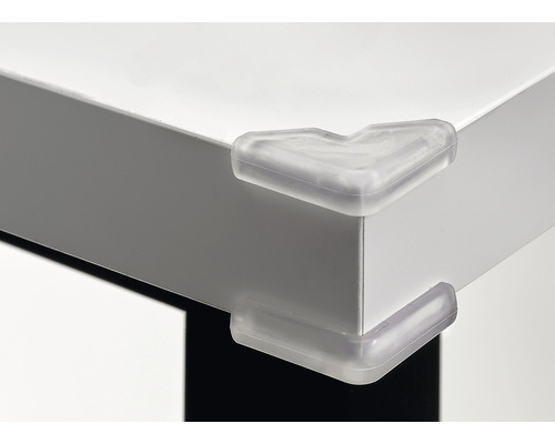 Bordskant med transparent hörnskydd