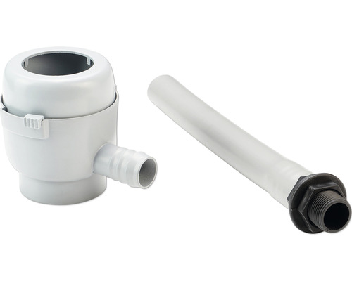 Överloppsgarnitur med dopprör för diskbänk