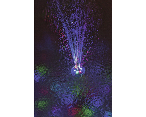 Dekorativ dammlampa med vattenspridare för trädgårdsdammen