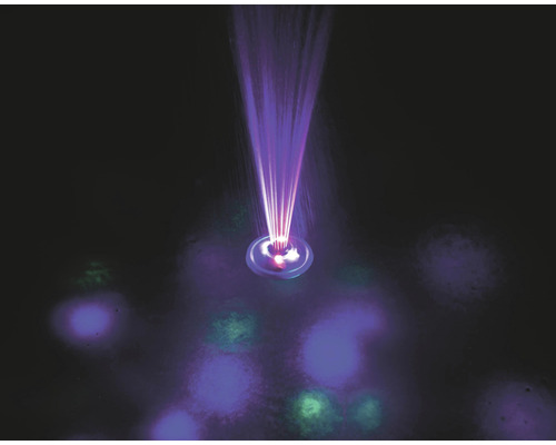 Dekorativ bordsfontän med ljuseffekter