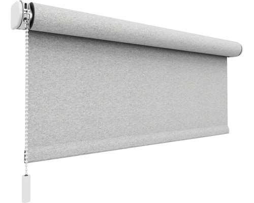 Grå rullgardin med kedjedrag