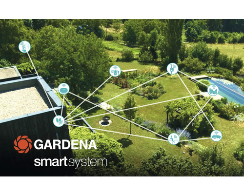 Gardena Smart System i trädgården med anslutna enheter