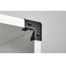 L-förbindare HETTICH för 18-19mm 44x44x15mm stål svart
