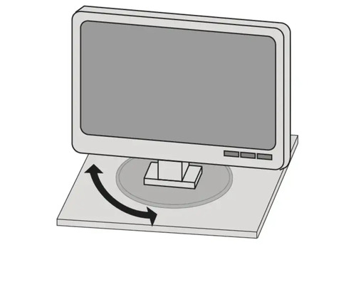 Roterbart datorstativ för flexibel skärmjustering