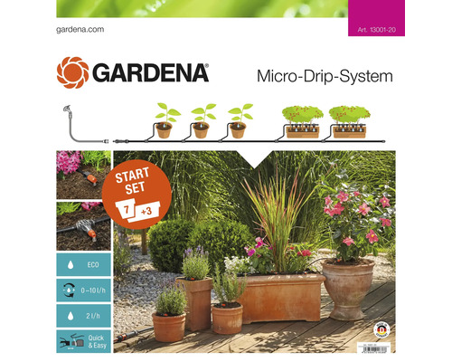 Startpaket GARDENA Micro-Drip blomkrukor M