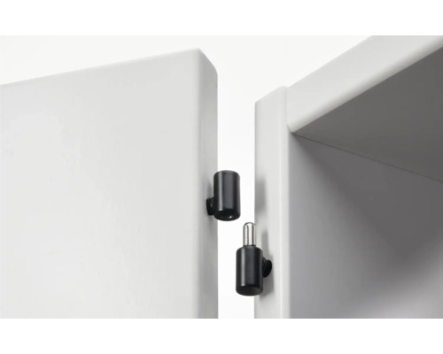 Skåpdörr med dörrstängningsdämpare