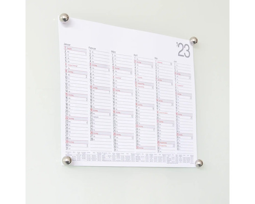 Väggkalender för år 2023 med datumvisning