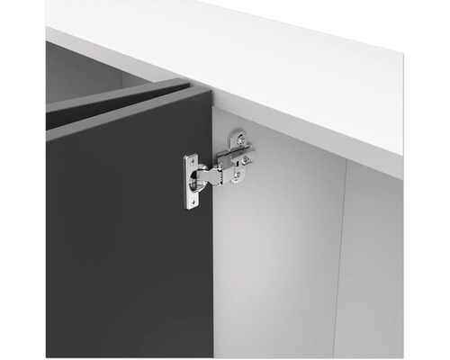 Detalj av ett gångjärn på en möbel