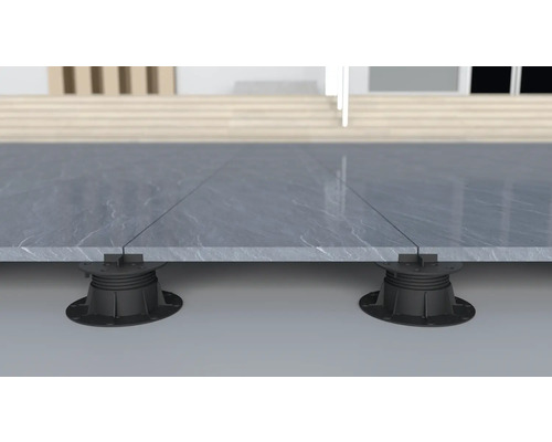 Terrassplattor på ställbara fötter förhöjda golvbeläggningar