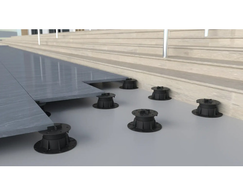 Terrassplattor på ställbara fötter för utomhusbruk