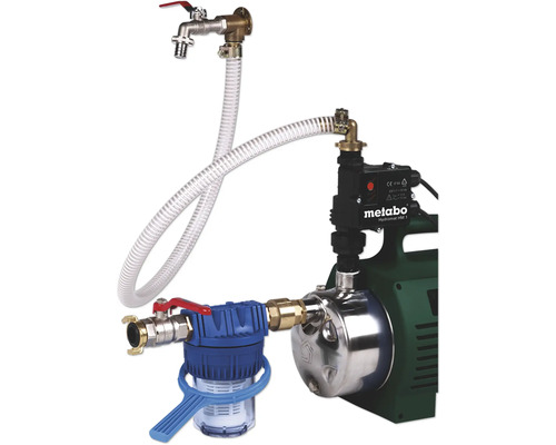 Hydroforpump med kran, filter och slang