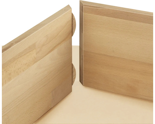 Träpaneler med pluggförbindelser för möbelkonstruktion