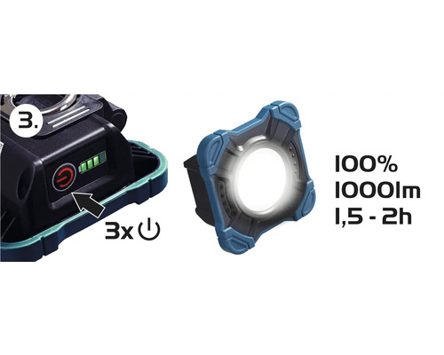 Batteristatusindikator och lampinformation