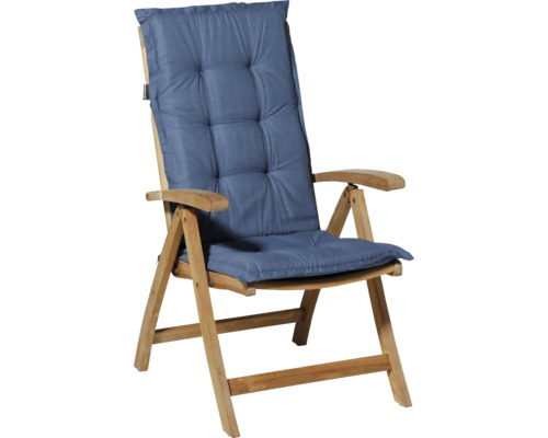 Trädgårdsstol i trä med dyna