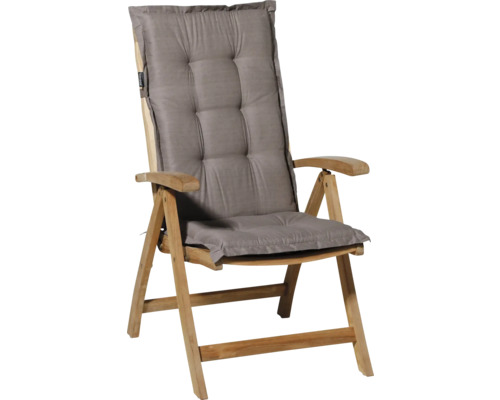 Trädgårdsstol i trä med dyna