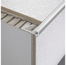 Trappstegsprofil DURAL Florentostep aluminium eloxerad silver 250cm 9mm
