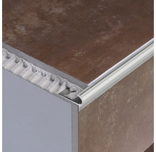 Trappstegsprofil DURAL Florentostep aluminium silver 100cm 11mm